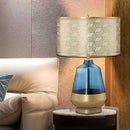 Axyaa Nordic Blue Table Lamp LED Desk Light for Living Room, Bedroom, and Hotel