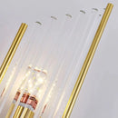 Axyaa Glass Brass Wall Lamp: 3 Color Modes LED Neutral Light for Bedroom, Living Room, Hotel