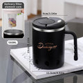 Axyaa Stainless Steel Insulated Coffee Mug with Strainer - Leak-proof Hot and Cold Cup