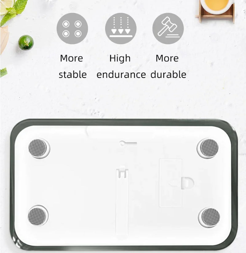 Axya Mini Portable Smart Digital Bathroom Scale with Mirror Surface