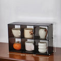 Axyaa Clear Acrylic Cup Display Organizer Kitchen Storage Stand