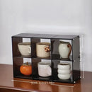 Axyaa Clear Acrylic Cup Display Organizer Kitchen Storage Stand