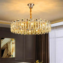 Axyaa Crystal Chandelier Pendant Light for Luxury Living Room Dining Ceiling Fixture