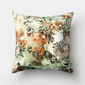 Axyaa Flower Bird Print Decorative Chair Cushion Pillowcase