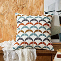 Axyaa Sea Starfish Navy Blue & Yellow Cushion Cover 45x45cm