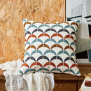 Axyaa Sea Starfish Navy Blue & Yellow Cushion Cover 45x45cm