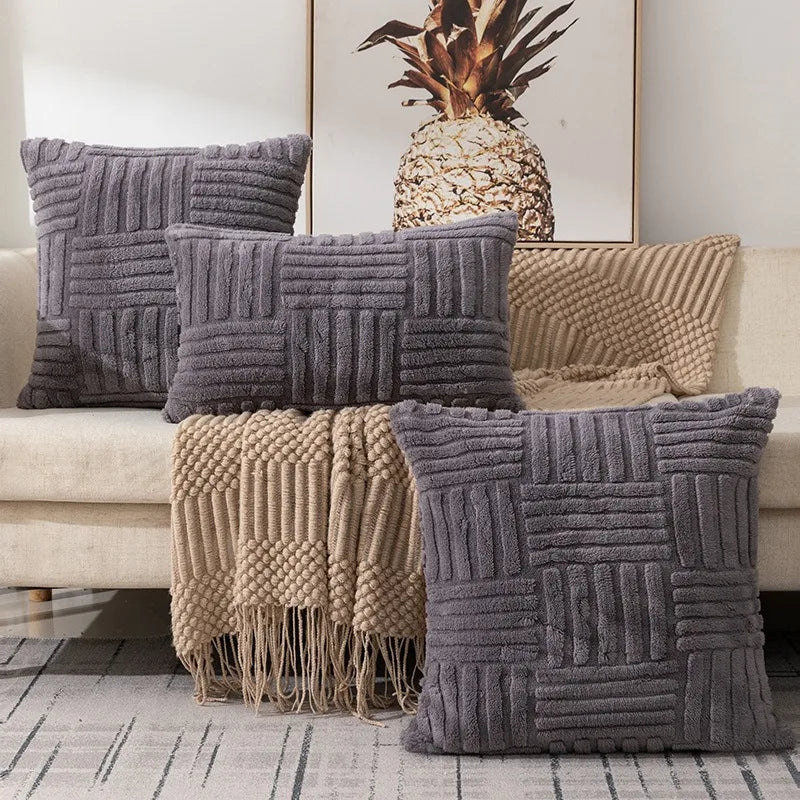 Bohemian Snowflake Velvet Pillow Cover - Axyaa Brand Sofisticated Living Room Decor