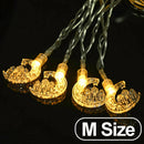 Axyaa Eid Star Moon LED String Lights Ramadan Decor