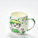Axyaa Ceramic Espresso Tilt Tea Cup, Creative Coffee Mug, Thermos Tumbler, Boy Girl Design