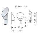 Axyaa Minimalist Floor Lamp Speaker for Living Room, Restaurant, and Study Desk