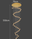 Axyaa LED Pendant Chandeliers: Modern Lighting for Living Room and Staircase