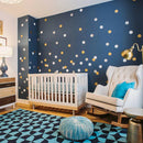 Axyaa Gold Dots Kids Room Wall Stickers Baby Nursery Home Decor