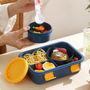 Axyaa 1250ML Cartoon Lunch Box & Soup Bowl Set