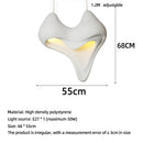 Axyaa Conch Ceiling Chandelier - Nordic Wabi Sabi Designer Pendant Lustre for Home Decor