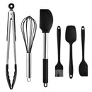 Axyaa 8-Piece Silicone Kitchen Utensil Set Stainless Steel Cooking Tools