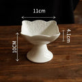Axyaa Ceramic Dim Sum Plate Pastry Tray Snack Plate