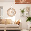 Axyaa Nordic Hand-Woven Hanging Mirror: Creative Home Décor & Makeup Mirror