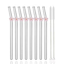 Axyaa Flower Glass Straw Set for Festivals, Parties, Weddings, and Bars