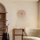 Axyaa Round Yellow Stone Wall Light, Wabi Sabi Style Home Decor for Bedroom & Living Room