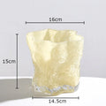 Axyaa Glass Vase Hydroponic Flower Pot Desk Decor Floral Arrangement Vase
