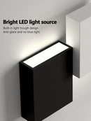 Modern Axyaa Wall Light: Ultra-Thin Bedside & Outdoor Small Wall Light for Bedroom & Walkway