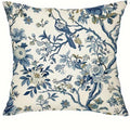 Axyaa Blue Floral Bird Pattern Pillowcase - Home Decor Brand