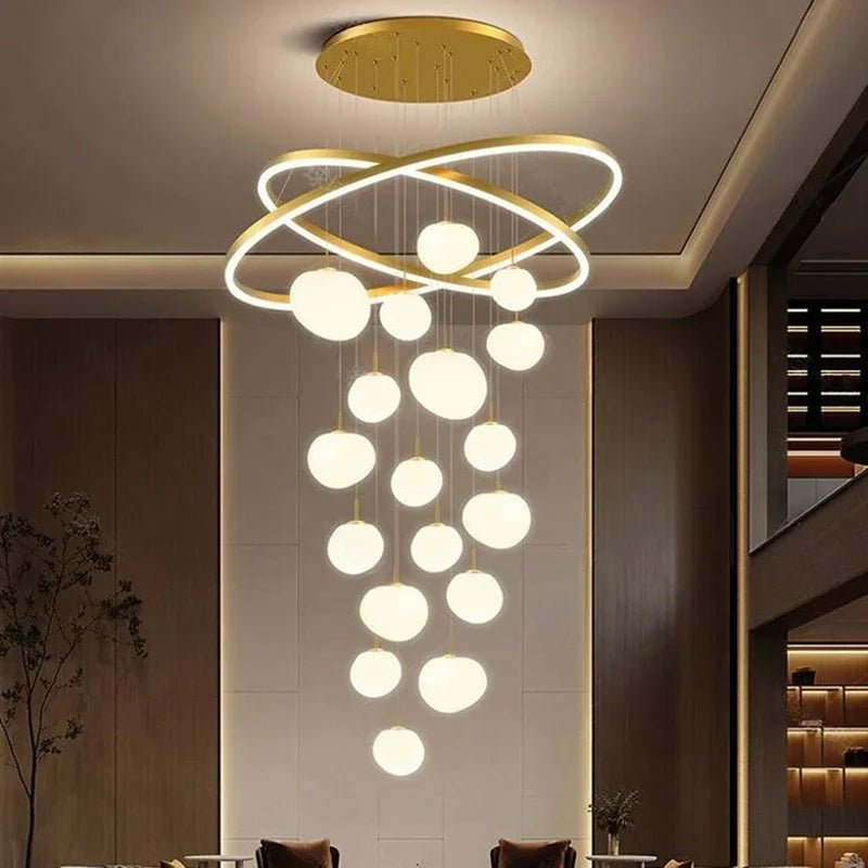 Axyaa Staircase Chandelier Pendant Light for Modern Home Decor & Indoor Lighting
