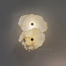 Marble LED Wall Lamp Copper Luxury Sconce by Axyaa