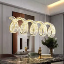 Axyaa Crystal Chandelier Pendant Light for Living Room Dining Ceiling Home Decor