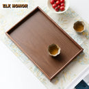 Axyaa Wooden Tea Tray Rectangular Snack Storage Tray for Afternoon Tea & Coffee
