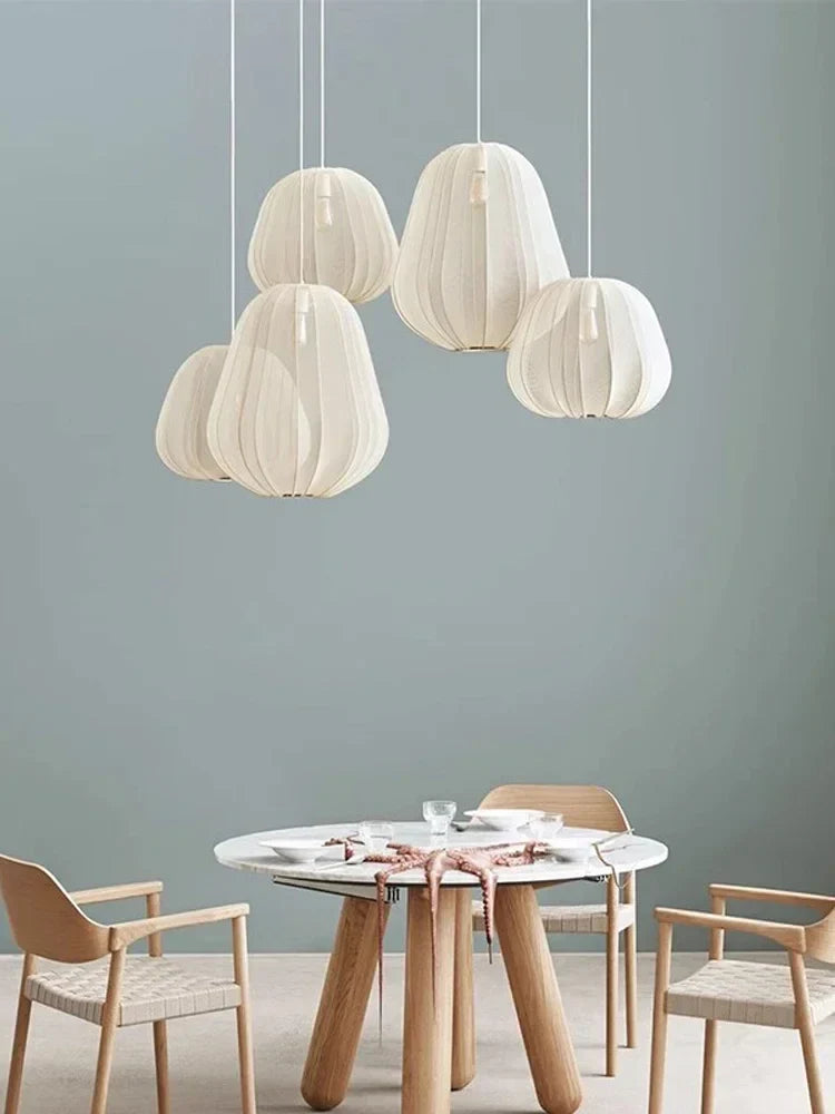 Nordic Fabric Chandelier Lighting for Home Decoration, Axyaa Pendant Lights