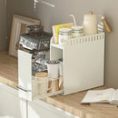 Spice Pull Out Drawer Rack by Axyaa - Dustproof Cup Storage Organizer