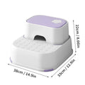 Axyaa Kid Step Stool Non-Slip Pads Ottoman Potty Training Safety Stool