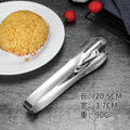 Axyaa Stainless Steel Kitchen Tongs - Multipurpose BBQ Meat Clips & Ice Cube Clamp