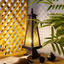 Axyaa Bamboo Woven Table Lamp, Retro Wood Edge, LED, Living Room, Teahouse, Restaurant