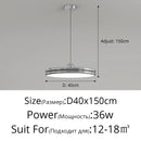 Axyaa Nordic Minimalism Round LED Pendant Lights Chandelier