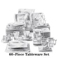 Axyaa Marble Porcelain Dinnerware Set - 30/60PCS Tableware Set