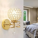 Axyaa LED Crystal Wall Lamp for Corridor Bedroom and Aisle Lighting