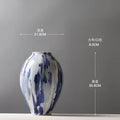 Axyaa Ceramic Vases: Chinese-style Decorative Handicrafts for Living Room Flowers