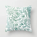 Axyaa Mint Green Geometric Animal Print Pillowcase for Home and Office Decor