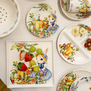 Axyaa Pumpkin Rabbit Ceramic Plate Set