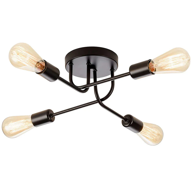 Axya Vintage Industrial Sputnik Ceiling Chandelier for Kitchen Island