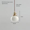 Axyaa Brass Rustic Mini Pendant Light for Kitchen Island and Living Room