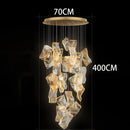 Axyaa Staircase Chandeliers LED Pendant Light Lamps for Modern Living Room