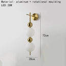 Axyaa Nordic Circle Wall Lamp for Minimalist Bedroom and Living Room