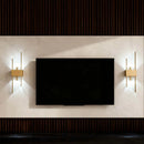 Axyaa Gold LED Wall Lamp for Designer Home Lighting