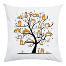 Axyaa Tree Pattern Office Chair Cushion Cover
