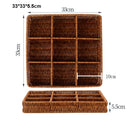 Axyaa Handwoven Bread Storage Basket: Outdoor Picnic Basket with Double Handles