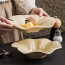 Axyaa Lotus Leaf Ceramic Salad Plate Creative Tableware