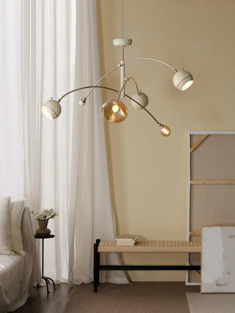 Axyaa Retro Glass Pendant Lights for Living Room, Bedroom, and Kitchen